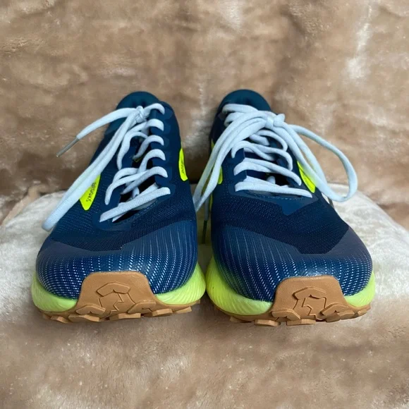 Brooks Catamount Navy Volt Ultralight Trail Running Shoes Mens 10.5 - Picture 2 of 8